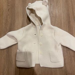 Baby Gap Sweater Knit Cardigan Bear Jacket